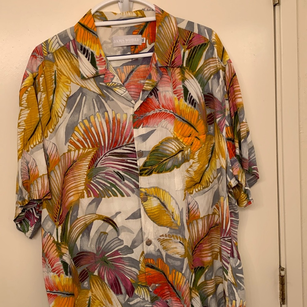 Jams World Hawaiian-style shirt, XL, excellent condition, beautiful and roomy!